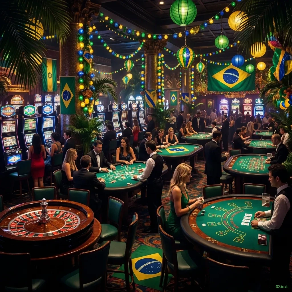 Streaming 4K no cassino ao vivo da 63bet